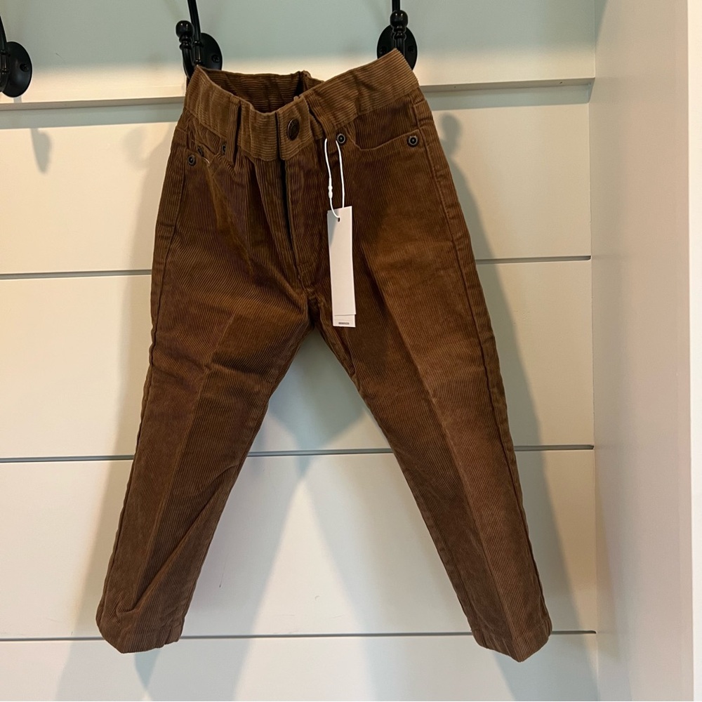 NWT Janie and Jack Brown Corduroy Pants